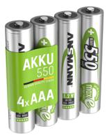 5030772 Ansmann MaxE NiMH Rechargeable AAA Battery, 550mAh, 1.2V