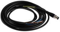 1200060047 Brad from Molex Male 4 way M12 to 4 way Free End Sensor Actuator Cable, 5 m