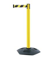 886t-35-nv-d4 Tensator Black & Yellow Plastic Retractable Barrier, 3.65m, Yellow/Black Tape
