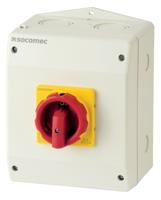 43213c02 Socomec, 3P 2 Position Manual Cam Transfer Switch, 690V (Volts), 25A, Handle Actuator
