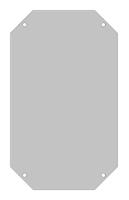 mps-arca-4030 Fibox Galvanised Steel Mounting Plate, 1.5mm H, 250mm W, 350mm L for Use with ARCA 4030
