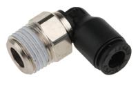 3109-04-10 Legris LF3000 Series Elbow Threaded Adaptor, R 1/8 Male to Push In 4 mm, Threaded-to-Tube Connection Style