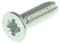 483-1268 RS PRO Bright Zinc Plated Steel Countersunk Head Thread Forming Screw, M3 x 10mm Long