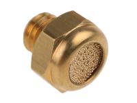 0673-00-19 Legris 0673 Brass, Sintered Bronze 12bar Pneumatic Silencer, Threaded, M5 Male