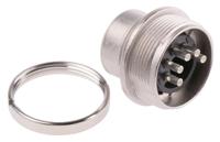 t3362010 Amphenol Industrial, C 091 A 5 Pole M16 Din Plug, DIN 41524, 4A, 100 V IP40, Bayonet, Male, Panel Mount