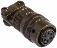 pt06a-10-6ssr Amphenol Industrial, PT, Copper Alloy 6 Way Cable Mount MIL Spec Circular Connector PlugGreen, Socket Contacts,Shell