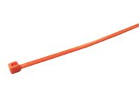 224-3130 RS PRO Cable Tie, 203mm x 4.6 mm, Orange Nylon, Pk-100