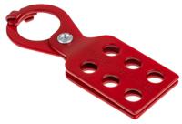 economy-lockout-10-hasp Brady Red 6-Lock Aluminium Lockout Hasp, 10.01mm Shackle