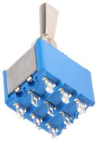 5656a9 APEM Toggle Switch, Panel Mount, On-On, 3PDT, Solder Terminal