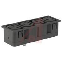 47525200 Schurter F Snap-In IEC Connector Socket, 10A, 250 V