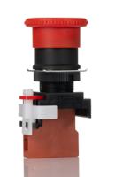 a22e-m-01 Omron A22E Series Twist Release Emergency Stop Push Button, Panel Mount, 22mm Cutout, 1NC, IP65