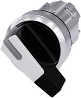 3su1052-2cc60-0aa0 Siemens SIRIUS ACT 3SU10 Series 2 Position Selector Switch Head, 22mm Cutout, Black Handle