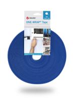 vel-ow64129 Velcro  Self Engaging Blue Reclosable Fastener, 16mm x 25m