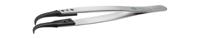7svrsa1 ideal-tek 130 mm, Stainless Steel, Curved, ESD Tweezers