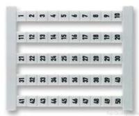 0468760001 Weidmuller, DEK 6 Terminal Marker for use with Electronic Sub-Assemblies, Plug-In Connectors, Weidmuller Cable