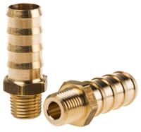 0123-13-13 Legris Brass Pipe Fitting, Straight Threaded Tailpiece Adapter, Male R 1/4in to Male 13mm