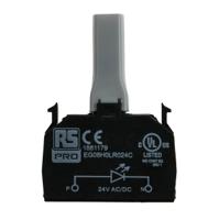 188-1179 RS PRO Light Block, 24V ac/dc, Red Light