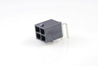 768250004 Molex Mega-Fit Series Right Angle Through Hole PCB Header, 4 Contact(s), 5.7 mm Pitch, 2 Row, Shrouded