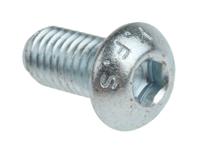 483-9717 RS PRO Bright Zinc Plated Steel Hex Socket Button Screw, ISO 7380, M8 x 16mm
