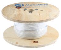390845-wh005 Alpha Wire Hook-up Wire Silicone Series White 8.4 mm² Hook Up Wire, 8 AWG, 133/0.28 mm, 30m, Silicone Rubber