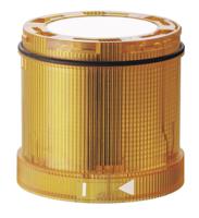 64731075 Werma KombiSIGN 72 Series Yellow Blinking, Steady Effect Beacon, 24 V, LED Bulb, AC, DC, IP65