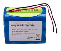 144-9414 RS PRO 11.1V Lithium-Ion Rechargeable Battery Pack, 5.2Ah - Pack of 1