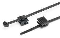 156-03572-s50rosec21-pppa66hirhs-bk HellermannTyton Cable Ties, Cable Tray Cable Tie, 200mm x 4.9 mm, Black Polypropylene, Pk-500