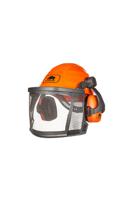 4sd1a2xxx SIP Protection Head-to-toe Orange Hard Hats with Chin Strap, AdjustableVentilated