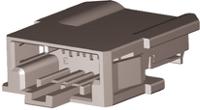 2-968977-9 TE Connectivity, AMP MCP 2.8 Automotive Connector Plug Grey Panel Mount 3 Way, Crimp Termination