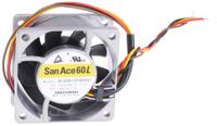 9lg0612p4h001 Sanyo Denki San Ace 9LG Series Axial Fan, 12 V dc, DC Operation, 47m³/h, 2.04W, 170mA Max, 60 x 60 x 25mm
