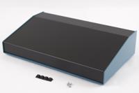 1456ph3bkbu Hammond 1456 Series Blue Aluminium Aluminium Case, Flanged, Black Lid, 211 x 356 x 76mm