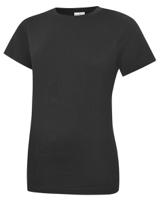 284-8232 RS PRO Black 100% Cotton Short Sleeve T-Shirt, UK- L, EUR- L