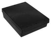 186-2249 RS PRO Black ABS Enclosure, IP65, IK07, Black Lid, 197.7 x 144.55 x 52.55mm