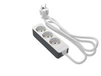 222-2593 RS PRO 1.5m 3 Socket Type F - German Schuko Socket, 250 V, IP20