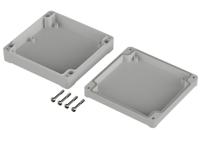 63213000-et-213 Bopla Euromas II Series Light Grey ABS Enclosure, IP65, Light Grey Lid, 122 x 120 x 37mm