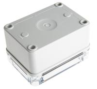 pc-b-65-t-enclosure Fibox Piccolo Series Grey Polycarbonate Enclosure, IP66, IP67, Transparent Lid, 110 x 80 x 65mm