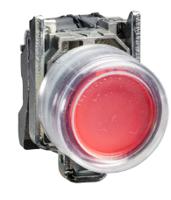 xb4bp483b5ex Schneider Electric XB4 Series Illuminated Push Button Complete Unit, 22mm Cutout, SPST-NC, IP65