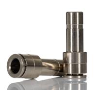 100231008 Norgren PNEUFIT 10 Series Straight Fitting, Push In 8 mm to Push In 10 mm, Tube-to-Tube Connection Style, 10023