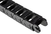 200030750 Igus 200, e-chain Black Cable Chain - Flexible Slot, W54 mm x D35mm, L1m, 75 mm Min. Bend Radius, Igumid G