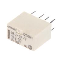g6j-2p-y-dc12 Omron PCB Mount Signal Relay, 12V dc Coil, 1A Switching Current, DPDT