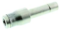 3666-04-08 Legris LF3600 Series Straight Threaded Adaptor, Push In 8 mm to Push In 4 mm, Threaded-to-Tube Connection Style