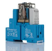 583490120050sma Finder 58 Series Interface Relay, DIN Rail Mount, 12V dc Coil, 4PDT, 4-Pole, 7A Load