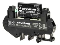 dra1-cx240d5 Sensata Crydom DRA1-CX Series Solid State Interface Relay, 15 V dc Control, 5 A rms Load, DIN Rail Mount