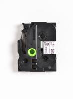 tzese4 Brother Black on White Label Printer Tape, 8 m Length, 18 mm Width