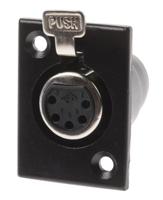 457-958 RS PRO Panel Mount XLR Connector, Female, 5 Way, Silver Plating