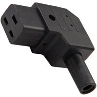 282-5483 RS PRO C19 Left Angle Cable Mount IEC Connector Socket, 16A, 250 V