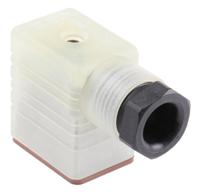 933929100-gml-209-nj-led-24-vr-ye-black Hirschmann GML 2P+E DIN 43650 B, Female Solenoid Valve Connector with Indicator Light, 24 V ac/dc Voltage
