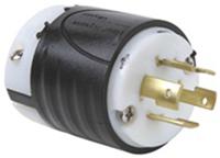 l1620p PASS & SEYMOUR USA Mains Plug, 20A Black, White, Cable Mount Nylon Screw, 480 V