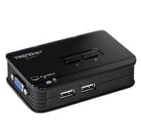 tk-207k Trendnet 2 Port Dual Monitor USB SVGA, VGA KVM Switch, 2048 x 1536 Maximum Resolution