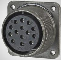 ms3102e22-19sw Amphenol Industrial, MS-E 14 Way MIL Spec Circular Connector Plug, Socket Contacts,Shell Size 22, Quick Coupling